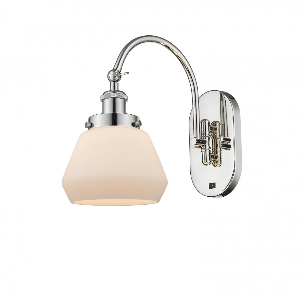 Fulton - 1 Light - 7 inch - Polished Nickel - Sconce