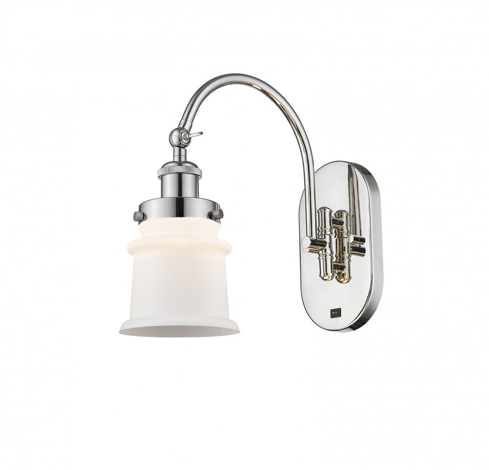 Canton - 1 Light - 7 inch - Polished Nickel - Sconce