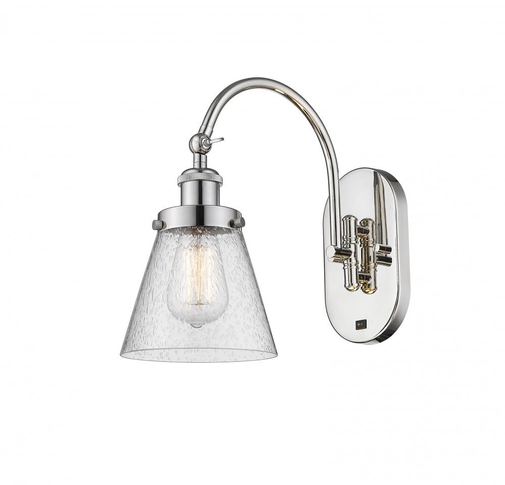 Cone - 1 Light - 6 inch - Polished Nickel - Adjustable Swing Arm