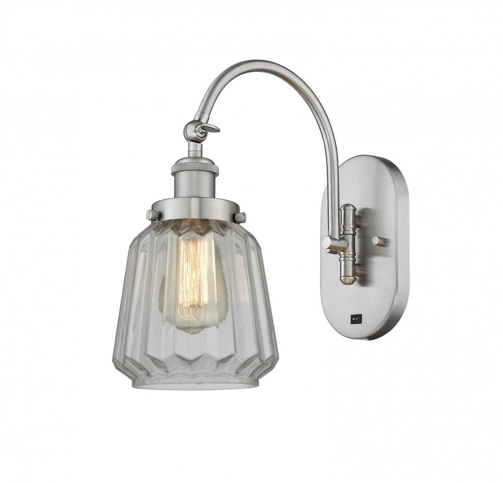 Chatham - 1 Light - 7 inch - Brushed Satin Nickel - Sconce