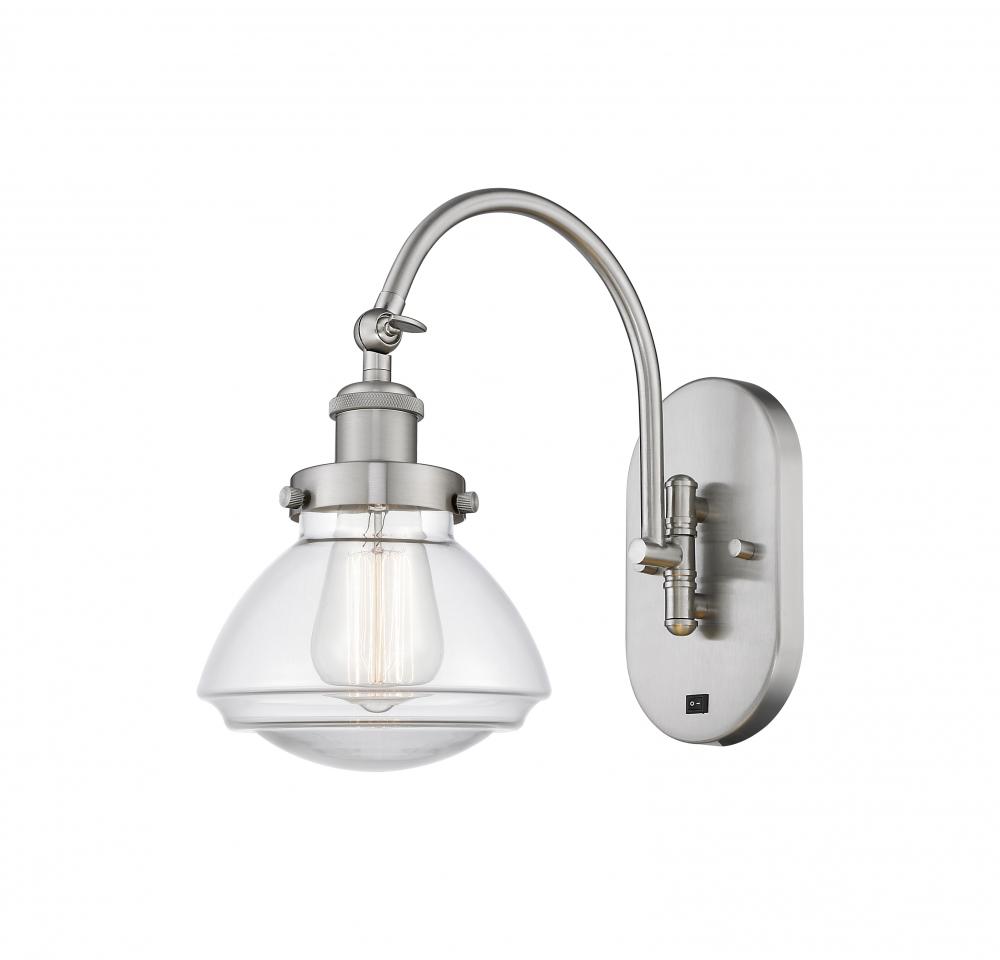 Olean - 1 Light - 7 inch - Brushed Satin Nickel - Sconce