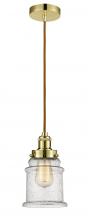 Innovations Lighting 100GD-10CR-1H-GD-G184 - Edison - 1 Light - 8 inch - Gold - Cord hung - Mini Pendant