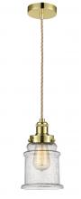 Innovations Lighting 100GD-10RE-1H-GD-G184 - Edison - 1 Light - 8 inch - Gold - Cord hung - Mini Pendant