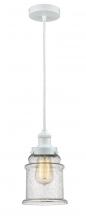 Innovations Lighting 100W-10W-1H-W-G184 - Edison - 1 Light - 8 inch - White - Cord hung - Mini Pendant