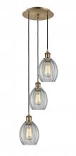 Innovations Lighting 113B-3P-AB-G82 - Eaton - 3 Light - 12 inch - Antique Brass - Cord Hung - Multi Pendant