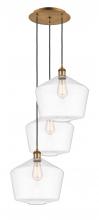 Innovations Lighting 113B-3P-BB-G652-12 - Cindyrella - 3 Light - 19 inch - Brushed Brass - Cord Hung - Multi Pendant