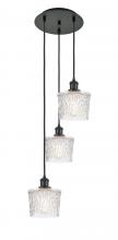 Innovations Lighting 113B-3P-BK-G402 - Niagara - 3 Light - 13 inch - Matte Black - Cord Hung - Multi Pendant