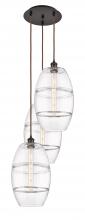 Innovations Lighting 113B-3P-OB-G557-10CL - Vaz - 3 Light - 17 inch - Oil Rubbed Bronze - Cord hung - Multi Pendant