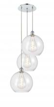 Innovations Lighting 113B-3P-PC-G122-12 - Athens - 3 Light - 18 inch - Polished Chrome - Cord Hung - Multi Pendant