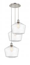 Innovations Lighting 113B-3P-PN-G654-12 - Cindyrella - 3 Light - 19 inch - Polished Nickel - Cord Hung - Multi Pendant