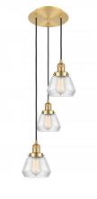 Innovations Lighting 113F-3P-SG-G172 - Fulton - 3 Light - 14 inch - Satin Gold - Cord hung - Multi Pendant