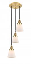 Innovations Lighting 113F-3P-SG-G61 - Cone - 3 Light - 13 inch - Satin Gold - Cord hung - Multi Pendant