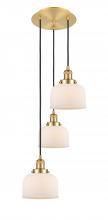 Innovations Lighting 113F-3P-SG-G71 - Cone - 3 Light - 14 inch - Satin Gold - Cord hung - Multi Pendant