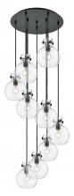 Innovations Lighting 119-410-1PS-BK-G410-8CL - Newton Sphere - 9 Light - 22 inch - Matte Black - Multi Pendant