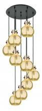 Innovations Lighting 119-410-1PS-BK-G410-8ME - Newton Sphere - 9 Light - 22 inch - Matte Black - Cord hung - Multi Pendant