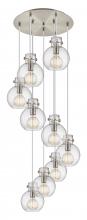 Innovations Lighting 119-410-1PS-SN-G410-8SDY - Newton Sphere - 9 Light - 22 inch - Brushed Satin Nickel - Cord hung - Multi Pendant