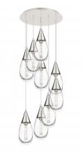 Innovations Lighting 119-450-1P-PN-G450-6CL - Malone - 9 Light - 20 inch - Polished Nickel - Multi Pendant