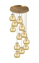 Innovations Lighting 126-410-1PS-BB-G410-8ME - Newton Sphere - 12 Light - 27 inch - Brushed Brass - Cord hung - Multi Pendant