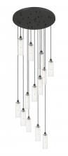 Innovations Lighting 132BK-B-13P-BK-G434-12CL - Crown Point - 13 Light - 32 inch - Matte Black - Multi Pendant