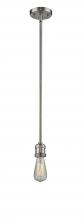 Innovations Lighting 200S-SN - Bare Bulb 1 Light Mini Pendant