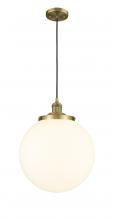 Innovations Lighting 201C-BB-G201-14 - Beacon - 1 Light - 14 inch - Brushed Brass - Cord hung - Mini Pendant