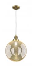 Innovations Lighting 201C-BB-G208-12 - Beacon - 1 Light - 12 inch - Brushed Brass - Cord hung - Mini Pendant
