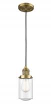 Innovations Lighting 201C-BB-G314 - Dover - 1 Light - 5 inch - Brushed Brass - Cord hung - Mini Pendant