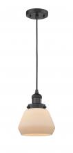 Innovations Lighting 201C-BK-G171 - Fulton - 1 Light - 7 inch - Matte Black - Cord hung - Mini Pendant