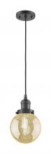 Innovations Lighting 201C-OB-G208-6 - Beacon - 1 Light - 6 inch - Oil Rubbed Bronze - Cord hung - Mini Pendant