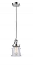 Innovations Lighting 201C-PC-G182S - Canton - 1 Light - 5 inch - Polished Chrome - Cord hung - Mini Pendant