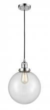 Innovations Lighting 201C-PC-G202-10 - Beacon - 1 Light - 10 inch - Polished Chrome - Cord hung - Mini Pendant