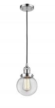 Innovations Lighting 201C-PC-G202-6 - Beacon - 1 Light - 6 inch - Polished Chrome - Cord hung - Mini Pendant