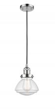 Innovations Lighting 201C-PC-G324 - Olean - 1 Light - 7 inch - Polished Chrome - Cord hung - Mini Pendant