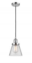 Innovations Lighting 201C-PC-G62 - Cone - 1 Light - 6 inch - Polished Chrome - Cord hung - Mini Pendant