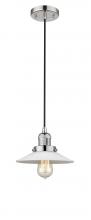 Innovations Lighting 201C-PN-G1 - Halophane - 1 Light - 9 inch - Polished Nickel - Cord hung - Mini Pendant