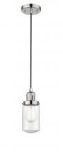 Innovations Lighting 201C-PN-G314 - Dover - 1 Light - 5 inch - Polished Nickel - Cord hung - Mini Pendant