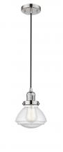 Innovations Lighting 201C-PN-G324 - Olean - 1 Light - 7 inch - Polished Nickel - Cord hung - Mini Pendant