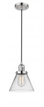 Innovations Lighting 201C-PN-G42 - Cone - 1 Light - 8 inch - Polished Nickel - Cord hung - Mini Pendant