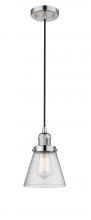 Innovations Lighting 201C-PN-G64 - Cone - 1 Light - 6 inch - Polished Nickel - Cord hung - Mini Pendant