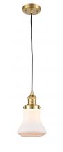 Innovations Lighting 201C-SG-G191 - Bellmont - 1 Light - 6 inch - Satin Gold - Cord hung - Mini Pendant