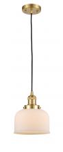 Innovations Lighting 201C-SG-G71 - Bell - 1 Light - 8 inch - Satin Gold - Cord hung - Mini Pendant