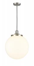 Innovations Lighting 201C-SN-G201-14 - Beacon - 1 Light - 14 inch - Brushed Satin Nickel - Cord hung - Mini Pendant