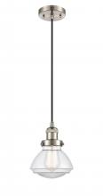 Innovations Lighting 201C-SN-G322 - Olean - 1 Light - 7 inch - Brushed Satin Nickel - Cord hung - Mini Pendant