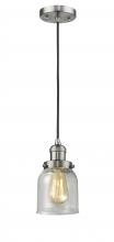 Innovations Lighting 201C-SN-G54 - Bell - 1 Light - 5 inch - Brushed Satin Nickel - Cord hung - Mini Pendant