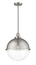 Innovations Lighting 201C-SN-HFS-122-SN - Hampden - 1 Light - 13 inch - Brushed Satin Nickel - Cord hung - Pendant