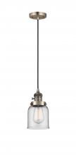 Innovations Lighting 201CSW-AB-G52 - Bell - 1 Light - 5 inch - Antique Brass - Cord hung - Mini Pendant