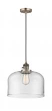 Innovations Lighting 201CSW-AB-G72-L - Bell - 1 Light - 12 inch - Antique Brass - Cord hung - Mini Pendant