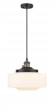 Innovations Lighting 201CSW-BAB-G691-12 - Bridgeton - 1 Light - 16 inch - Black Antique Brass - Cord hung - Mini Pendant