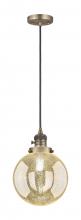 Innovations Lighting 201CSW-BB-G208-8 - Beacon - 1 Light - 8 inch - Brushed Brass - Cord hung - Mini Pendant
