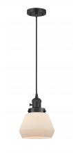 Innovations Lighting 201CSW-BK-G171 - Fulton - 1 Light - 7 inch - Matte Black - Cord hung - Mini Pendant